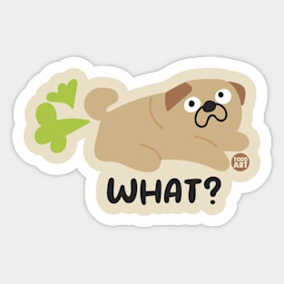 WHAT DOG FART Sticker